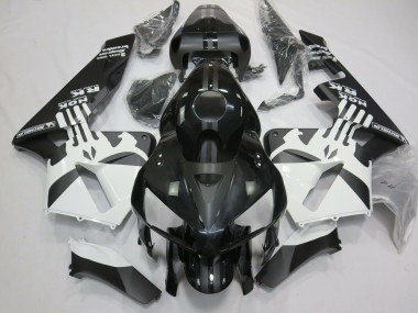 2005-2006 Matte & White Punisher Logo Honda CBR600RR Motorcycle Fairings
