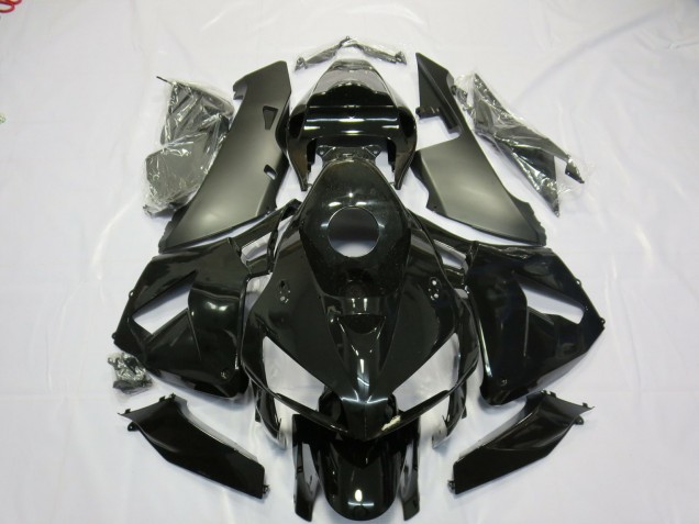 2005-2006 Matte and Gloss Black Honda CBR600RR Motorcycle Fairings 2005-2006 Matte and Gloss Black Honda CBR600RR Motorcycle Fairings