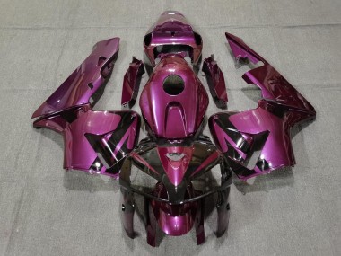 2005-2006 Metallic Purple & Black Decal Honda CBR600RR Motorcycle Fairings