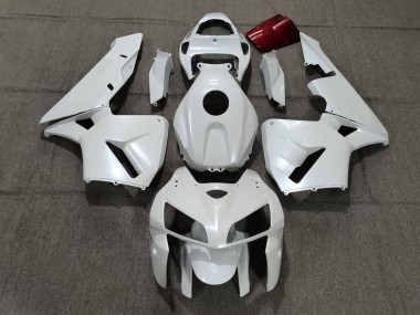 2005-2006 Pearl White & Logos Honda CBR600RR Motorcycle Fairings