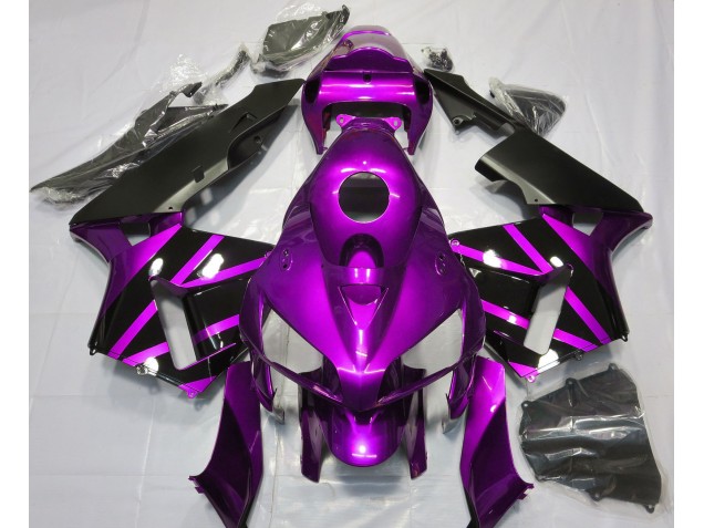 2005-2006 Purple & Gloss Black Design Honda CBR600RR Motorcycle Fairings 2005-2006 Purple & Gloss Black Design Honda CBR600RR Motorcycle Fairings