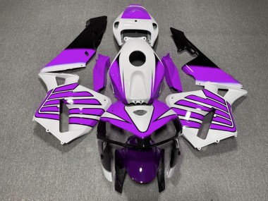 2005-2006 Purple and White Wings Honda CBR600RR Motorcycle Fairings