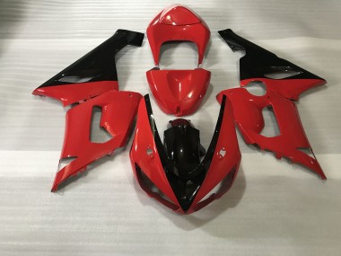 2005-2006 Red & Black Kawasaki ZX6R Motorcycle Fairings