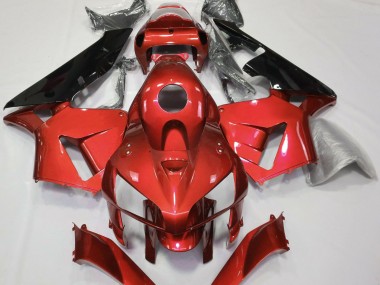 2005-2006 Red CBR Style Honda CBR600RR Motorcycle Fairings