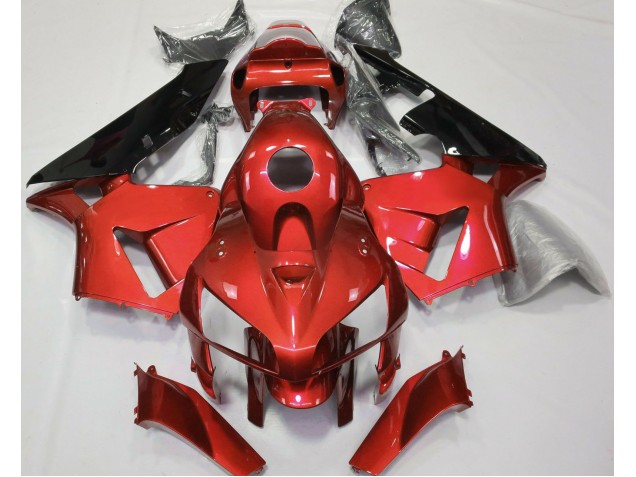 2005-2006 Red CBR Style Honda CBR600RR Motorcycle Fairings 2005-2006 Red CBR Style Honda CBR600RR Motorcycle Fairings
