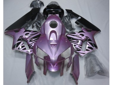 2005-2006 Rose Purple Flame Honda CBR600RR Motorcycle Fairings