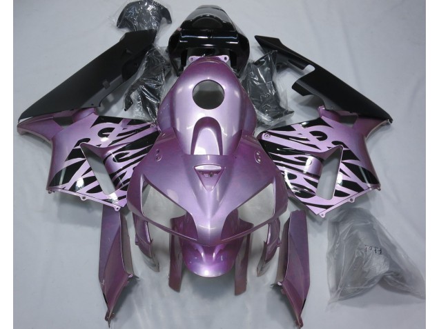 2005-2006 Rose Purple Flame Honda CBR600RR Motorcycle Fairings 2005-2006 Rose Purple Flame Honda CBR600RR Motorcycle Fairings