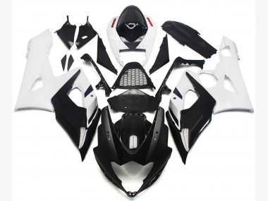 2005-2006 Vibrant Gloss Blue and Matte Black Suzuki GSXR 1000 Motorcycle Fairings