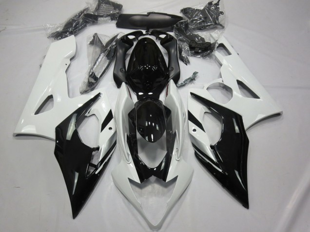 2005-2006 White Black and Silver Suzuki GSXR 1000 Motorcycle Fairings 2005-2006 White Black and Silver Suzuki GSXR 1000 Motorcycle Fairings