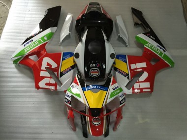 2005-2006 White Red Givi Honda CBR600RR Motorcycle Fairings