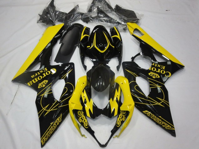 2005-2006 Yellow Corona Suzuki GSXR 1000 Motorcycle Fairings 2005-2006 Yellow Corona Suzuki GSXR 1000 Motorcycle Fairings