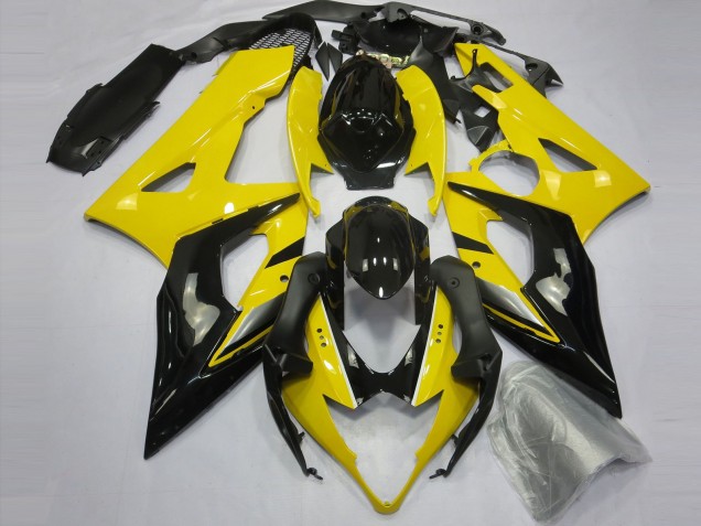 2005-2006 Yellow and Black Suzuki GSXR 1000 Motorcycle Fairings 2005-2006 Yellow and Black Suzuki GSXR 1000 Motorcycle Fairings