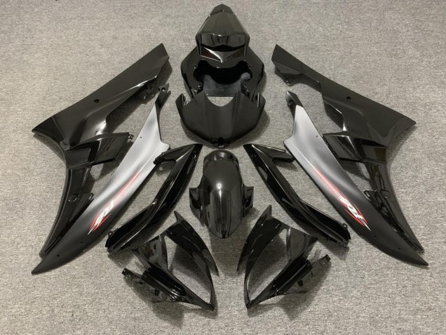 2006-2007 Black Matte Red Pin Yamaha R6 Motorcycle Fairings 2006-2007 Black Matte Red Pin Yamaha R6 Motorcycle Fairings