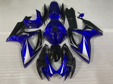 2006-2007 Blue and Black Special Suzuki GSXR 600-750 Motorcycle Fairings