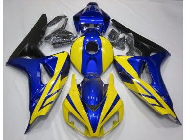 2006-2007 Blue and Yellow Honda CBR1000RR Motorcycle Fairings