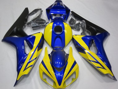 2006-2007 Blue and Yellow Honda CBR1000RR Motorcycle Fairings