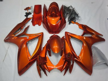 2006-2007 Burnt Orange Suzuki GSXR 600-750 Motorcycle Fairings
