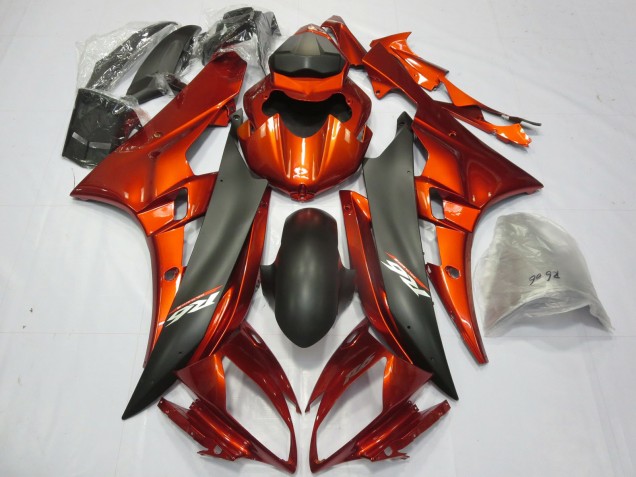 2006-2007 Burnt Orange Yamaha R6 Motorcycle Fairings 2006-2007 Burnt Orange Yamaha R6 Motorcycle Fairings