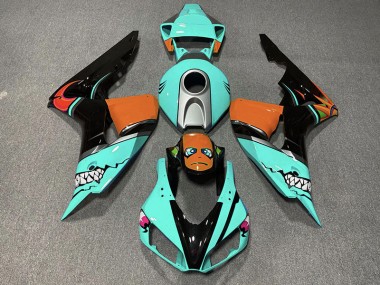 2006-2007 Cyan Shark Honda CBR1000RR Motorcycle Fairings