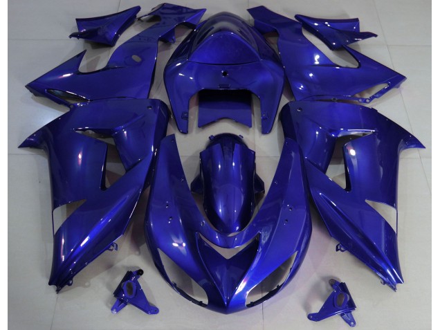 2006-2007 Deep Blue Plain Kawasaki ZX10R Motorcycle Fairings 2006-2007 Deep Blue Plain Kawasaki ZX10R Motorcycle Fairings