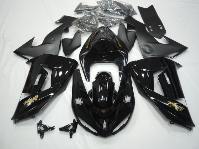 2006-2007 Gloss Black Kawasaki ZX10R Motorcycle Fairings 2006-2007 Gloss Black Kawasaki ZX10R Motorcycle Fairings