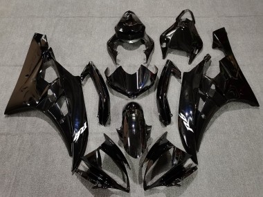 2006-2007 Gloss Black & Pearl Blue Yamaha R6 Motorcycle Fairings