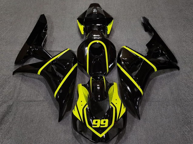 2006-2007 Gloss Black and Bright Yellow Honda CBR1000RR Motorcycle Fairings 2006-2007 Gloss Black and Bright Yellow Honda CBR1000RR Motorcycle Fairings