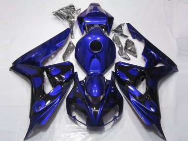 2006-2007 Gloss Blue and Black Honda CBR1000RR Motorcycle Fairings