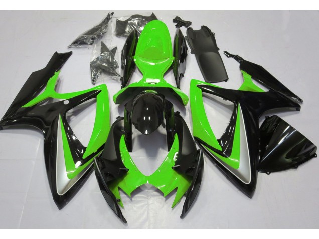 2006-2007 Gloss Green Debadged Suzuki GSXR 600-750 Motorcycle Fairings 2006-2007 Gloss Green Debadged Suzuki GSXR 600-750 Motorcycle Fairings