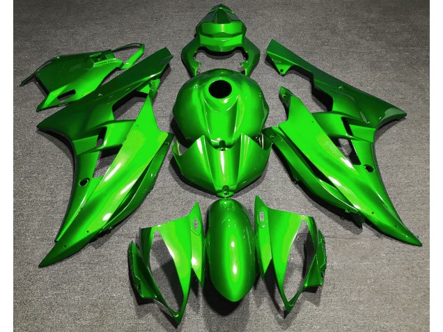2006-2007 Gloss Green Yamaha R6 Motorcycle Fairings 2006-2007 Gloss Green Yamaha R6 Motorcycle Fairings