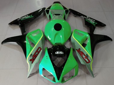 2006-2007 Gloss Green and Black CBR Style Honda CBR1000RR Motorcycle Fairings
