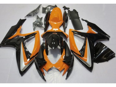 2006-2007 Gloss Orange Debadged Suzuki GSXR 600-750 Motorcycle Fairings