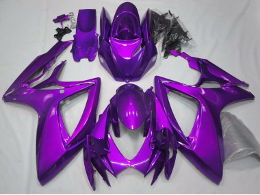 2006-2007 Gloss Purple Plain Suzuki GSXR 600-750 Motorcycle Fairings