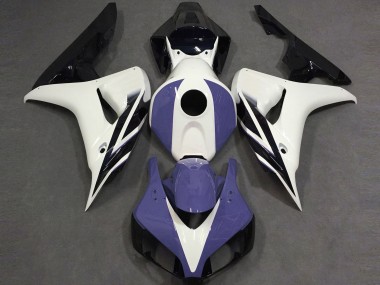 2006-2007 Gloss White Blue and Black Honda CBR1000RR Motorcycle Fairings