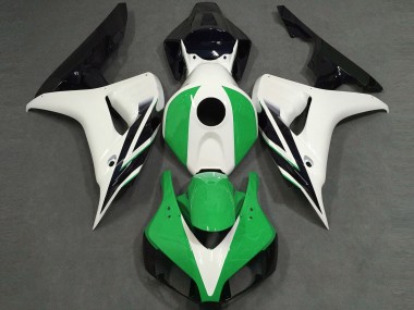 2006-2007 Gloss White Green Black Honda CBR1000RR Motorcycle Fairings