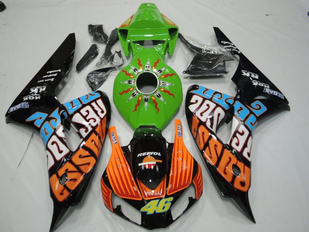 2006-2007 Green Rossi Honda CBR1000RR Motorcycle Fairings 2006-2007 Green Rossi Honda CBR1000RR Motorcycle Fairings
