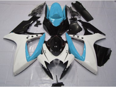 2006-2007 Light Blue Star Suzuki GSXR 600-750 Motorcycle Fairings