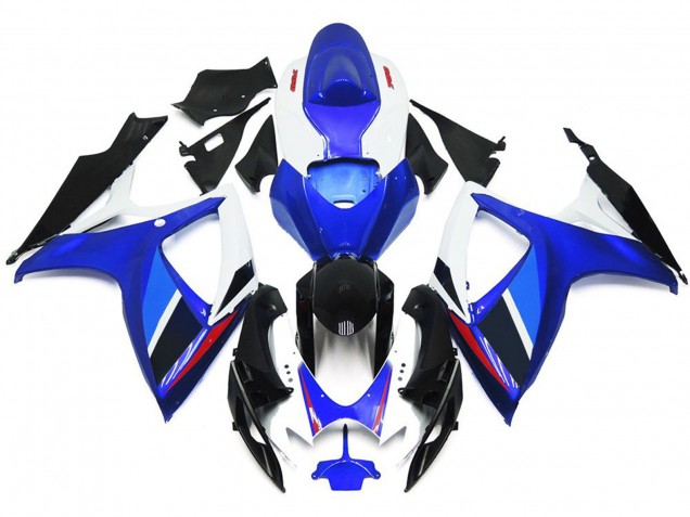 2006-2007 Light Blue and Deep Blue OEM Style w Red Suzuki GSXR 600-750 Motorcycle Fairings 2006-2007 Light Blue and Deep Blue OEM Style w Red Suzuki GSXR 600-750 Motorcycle Fairings