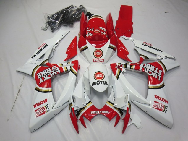 2006-2007 Lucky Strike Suzuki GSXR 600-750 Motorcycle Fairings 2006-2007 Lucky Strike Suzuki GSXR 600-750 Motorcycle Fairings