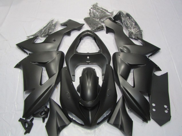 2006-2007 Matte Black Kawasaki ZX10R Motorcycle Fairings 2006-2007 Matte Black Kawasaki ZX10R Motorcycle Fairings