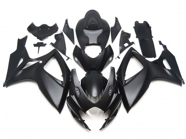 2006-2007 Matte Black OEM Custom Style Suzuki GSXR 600-750 Motorcycle Fairings 2006-2007 Matte Black OEM Custom Style Suzuki GSXR 600-750 Motorcycle Fairings