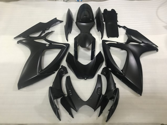 2006-2007 Matte Black Suzuki GSXR 600-750 Motorcycle Fairings 2006-2007 Matte Black Suzuki GSXR 600-750 Motorcycle Fairings