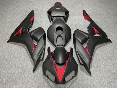 2006-2007 Matte Black and Light Blue Honda CBR1000RR Motorcycle Fairings