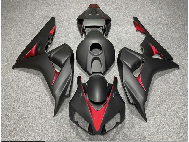 2006-2007 Matte Black and Light Blue Honda CBR1000RR Motorcycle Fairings 2006-2007 Matte Black and Light Blue Honda CBR1000RR Motorcycle Fairings
