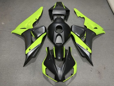 2006-2007 Matte Gray Black and Green Honda CBR1000RR Motorcycle Fairings