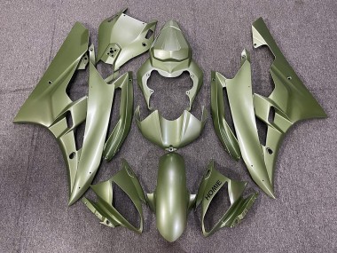 2006-2007 Matte Green Yamaha R6 Motorcycle Fairings