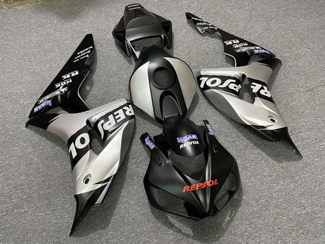 2006-2007 Matte Silver Repsol Honda CBR1000RR Motorcycle Fairings 2006-2007 Matte Silver Repsol Honda CBR1000RR Motorcycle Fairings