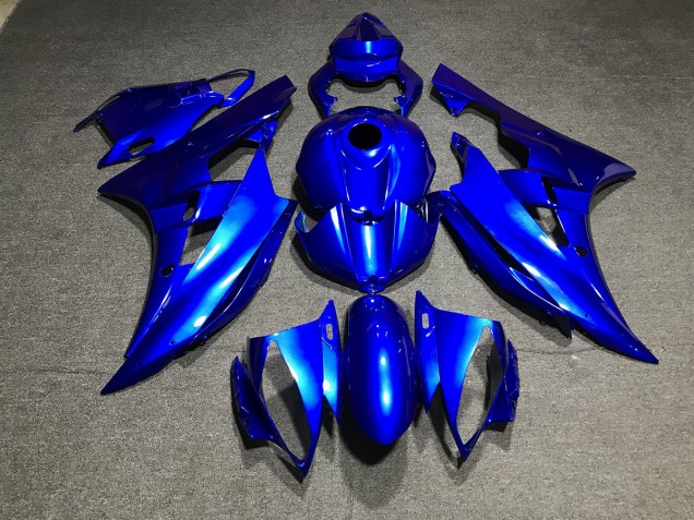 2006-2007 Metallic Blue Plain Yamaha R6 Motorcycle Fairings 2006-2007 Metallic Blue Plain Yamaha R6 Motorcycle Fairings