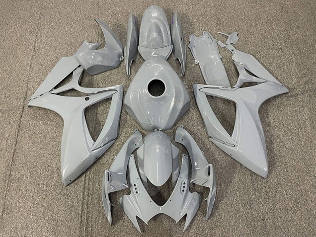 2006-2007 Nardo Grey Suzuki GSXR 600-750 Motorcycle Fairings 2006-2007 Nardo Grey Suzuki GSXR 600-750 Motorcycle Fairings
