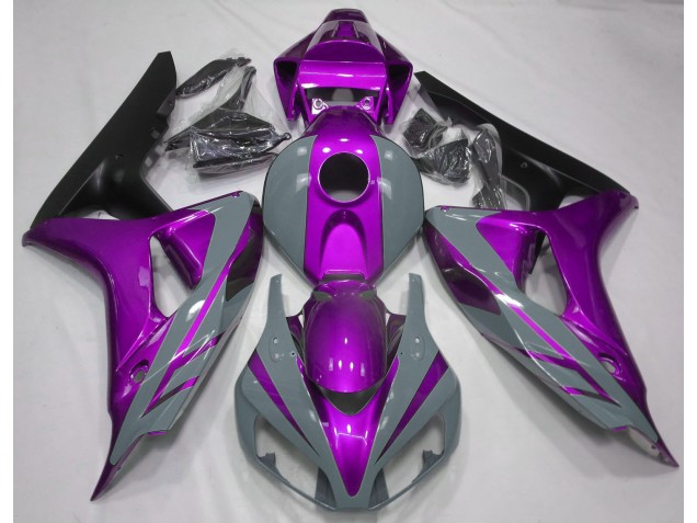 2006-2007 Nardo Grey and Purple Honda CBR1000RR Motorcycle Fairings 2006-2007 Nardo Grey and Purple Honda CBR1000RR Motorcycle Fairings